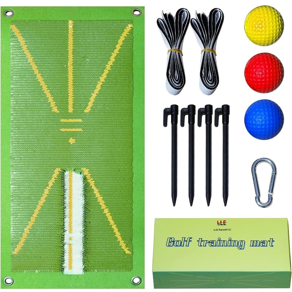 Golf Mat That Shows Swing Path,Golf Training Mat for Swing Detection,Golf Swing